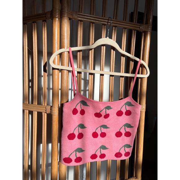 VRG GRL Cherry Knit Tank Top - Picture 2 of 5